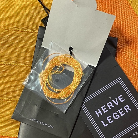 Herve Leger One Piece Swimsuit - Orange and Yellow - Picture 15 of 15